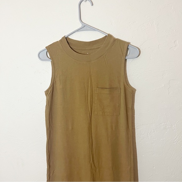 Everlane The Long Weekend Midi Tank Dress in Brown/Tan XS - Picture 6 of 6